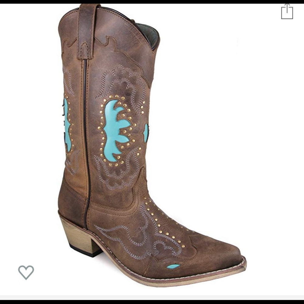 Women’s Smoky Mountain Boots, distressed turquoise